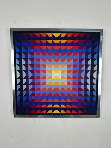 Acryl bild yvaral structure - yvaral,